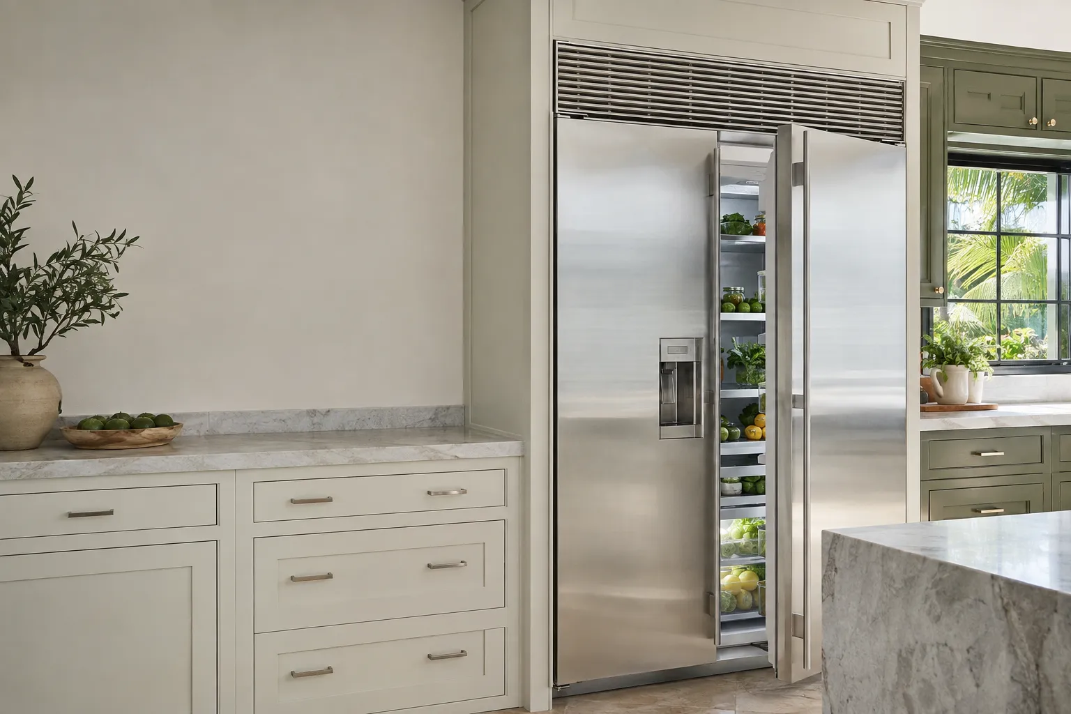 Illustrative appliance setting for sub-zero appliance repair